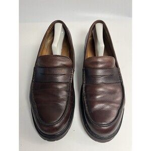 Polo Ralph Lauren Penny Loafers 503002 Brown Rugged Leather Size 12 D